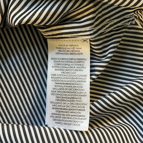 Polo Ralph Lauren Black and White Stripe Classic Fit Button Down Size 14.5 32/33 - Picture 6 of 9